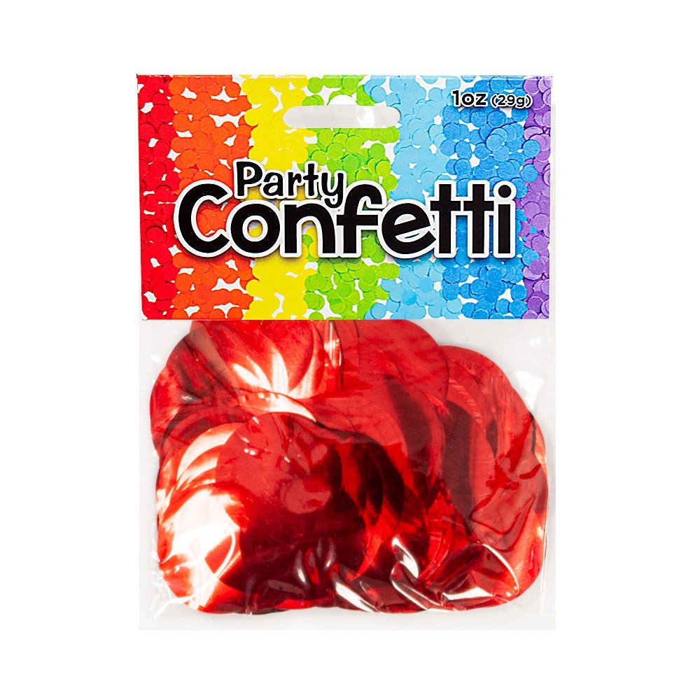 Confetti Red Metallic Confetti