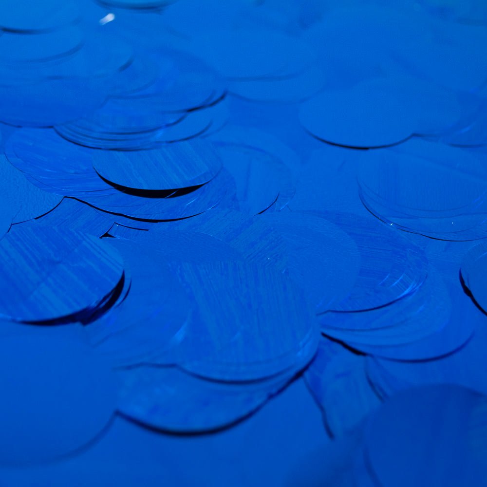 Confetti Sapphire Blue Metallic