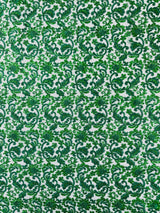 Metallic Corded Lace Design Embroidered Lace Fabric - Metallic Floral Sequins, 54" Width (1 Yard)