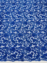 Metallic Corded Lace Design Embroidered Lace Fabric - Metallic Floral Sequins, 54" Width (1 Yard)