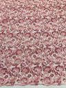 Metallic Corded Lace Design Embroidered Lace Fabric - Metallic Floral Sequins, 54" Width (1 Yard)