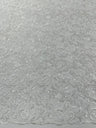 Metallic Corded Lace Design Embroidered Lace Fabric - Metallic Floral Sequins, 54" Width (1 Yard)