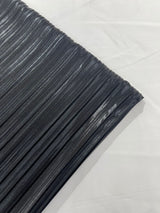 Metallic Foil Accordion Design Polyester Spandex Fabric - Metallic Pleated Texture, 58" Width (1 Yard)