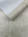Metallic Gator Vinyl Fabric - Metallic Alligator Texture, 54" Width (1 Yard)