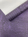 Metallic Gator Vinyl Fabric - Metallic Alligator Texture, 54" Width (1 Yard)