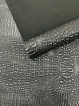 Metallic Gator Vinyl Fabric - Metallic Alligator Texture, 54" Width (1 Yard)