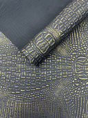 Metallic Gator Vinyl Fabric - Metallic Alligator Texture, 54" Width (1 Yard)