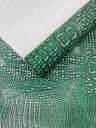 Metallic Gator Vinyl Fabric - Metallic Alligator Texture, 54" Width (1 Yard)