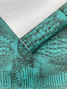 Metallic Gator Vinyl Fabric - Metallic Alligator Texture, 54" Width (1 Yard)