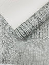 Metallic Gator Vinyl Fabric - Metallic Alligator Texture, 54" Width (1 Yard)