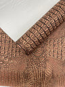 Metallic Gator Vinyl Fabric - Metallic Alligator Texture, 54" Width (1 Yard)