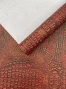 Metallic Gator Vinyl Fabric - Metallic Alligator Texture, 54" Width (1 Yard)
