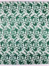 Metallic Lace Fabric - Embroidered Butterfly Vines With Sequins, 54" Width (1 Yard)