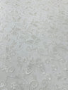 Metallic Lace Fabric - Embroidered Butterfly Vines With Sequins, 54" Width (1 Yard)