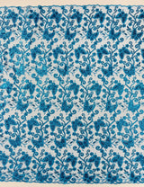 Metallic Lace Fabric - Embroidered Butterfly Vines With Sequins, 54" Width (1 Yard)