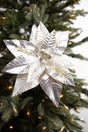 22” x 12" Metallic Poinsettia Stem