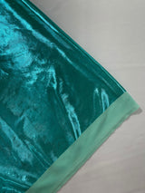 Metallic Spandex Foil Lame Fabric - Metallic Foil, 58/60" Width, 165 GSM, 0.45 MM, 25% Vertical Stretch, 10% Horizontal Stretch (1 Yard)