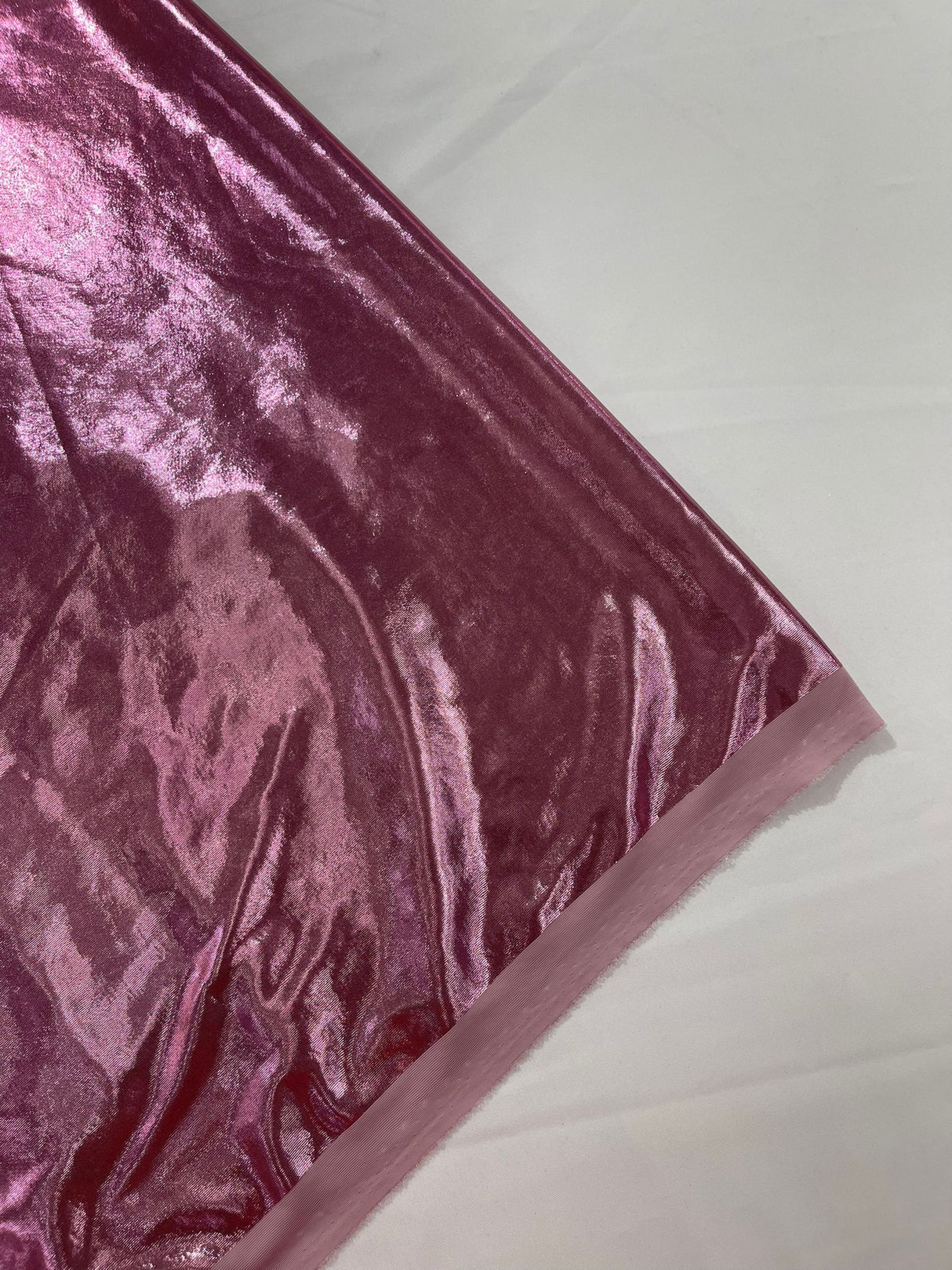 Metallic Spandex Foil Lame Fabric - Metallic Foil, 58/60" Width, 165 GSM, 0.45 MM, 25% Vertical Stretch, 10% Horizontal Stretch (1 Yard)