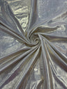 Metallic Spandex Foil Lame Fabric - Metallic Foil, 58/60" Width, 165 GSM, 0.45 MM, 25% Vertical Stretch, 10% Horizontal Stretch (1 Yard)