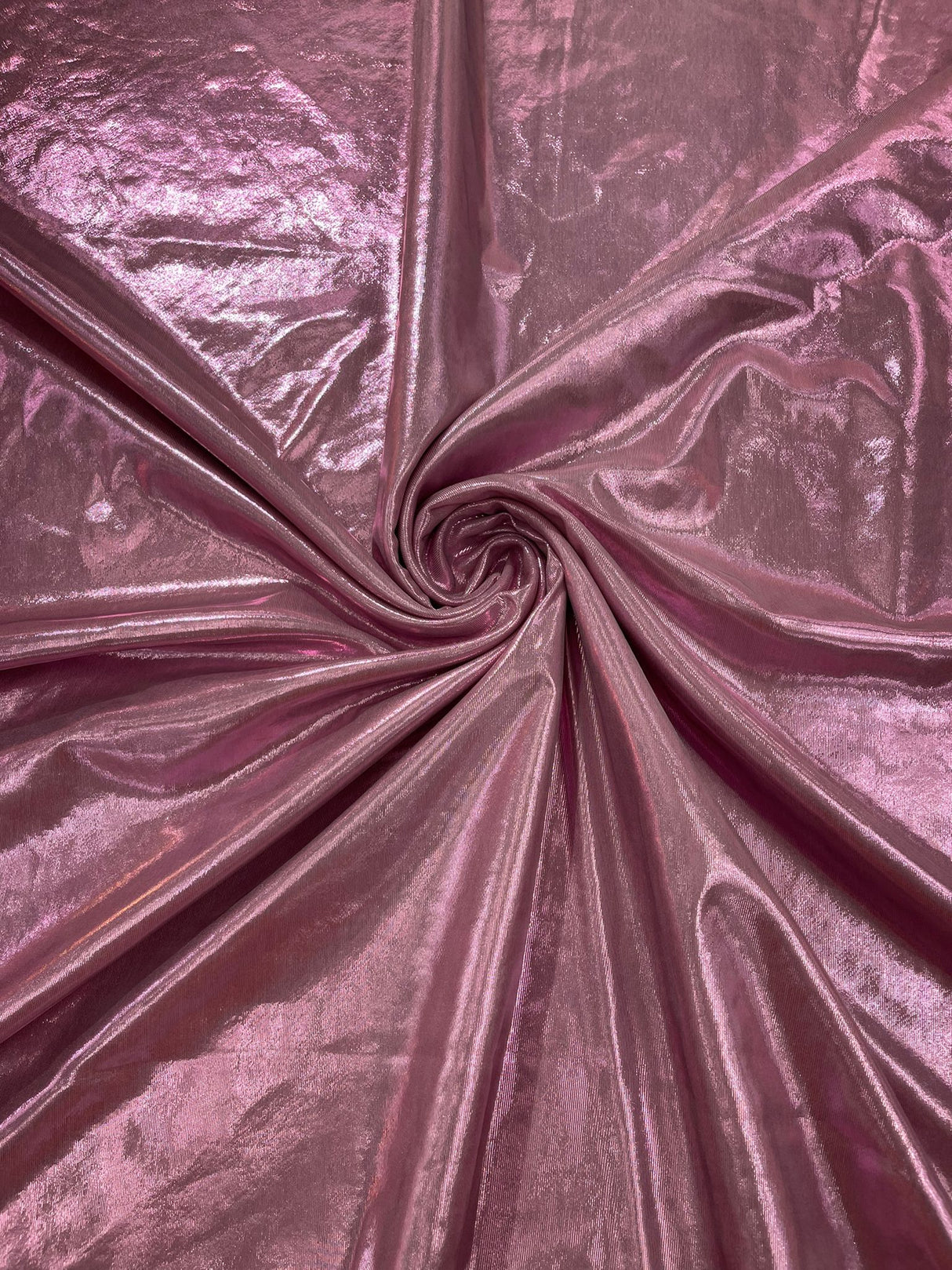 Metallic Spandex Foil Lame Fabric - Metallic Foil, 58/60" Width, 165 GSM, 0.45 MM, 25% Vertical Stretch, 10% Horizontal Stretch (1 Yard)