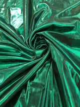 Metallic Spandex Foil Lame Fabric - Metallic Foil, 58/60" Width, 165 GSM, 0.45 MM, 25% Vertical Stretch, 10% Horizontal Stretch (1 Yard)
