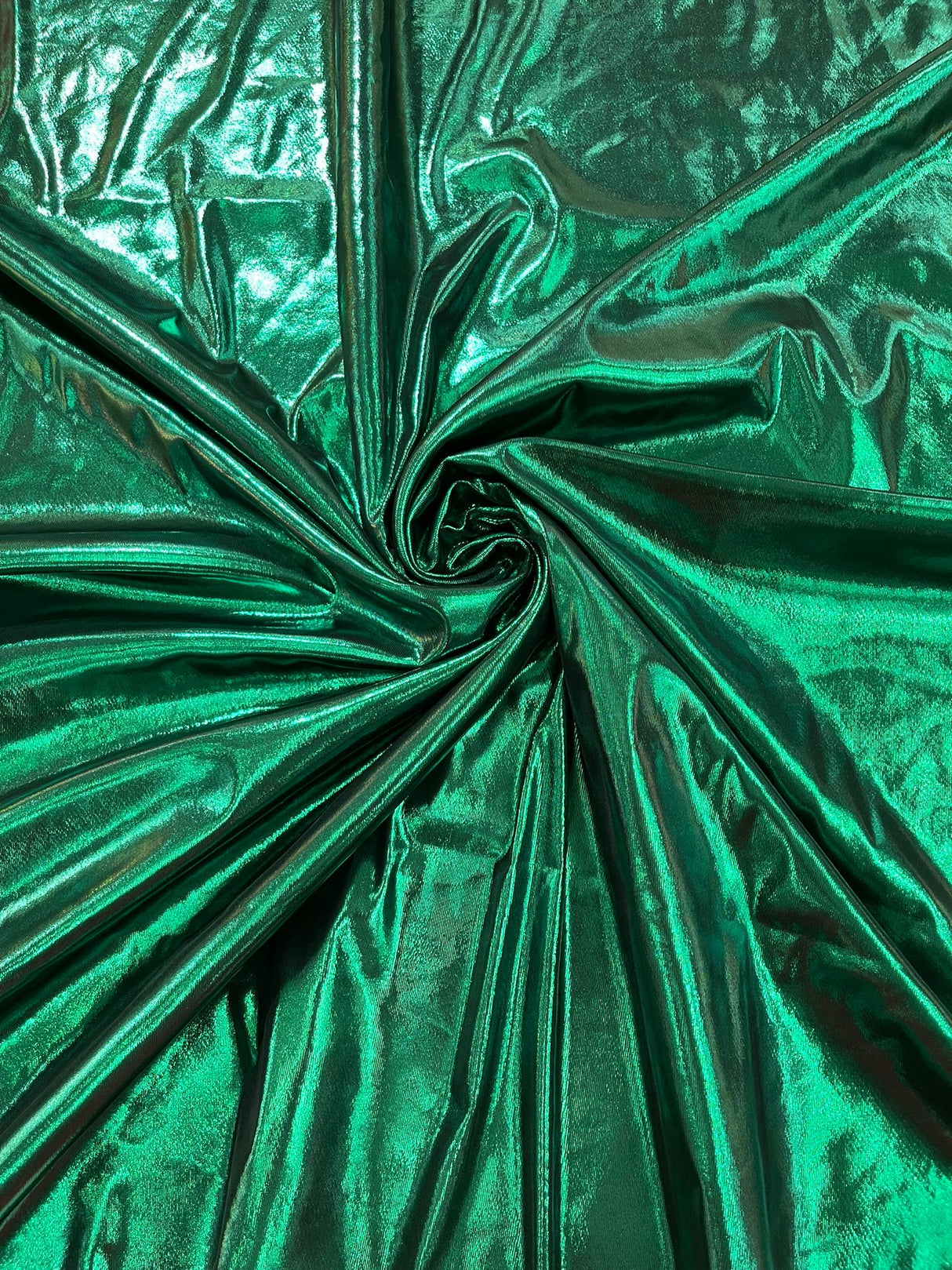 Metallic Spandex Foil Lame Fabric - Metallic Foil, 58/60" Width, 165 GSM, 0.45 MM, 25% Vertical Stretch, 10% Horizontal Stretch (1 Yard)