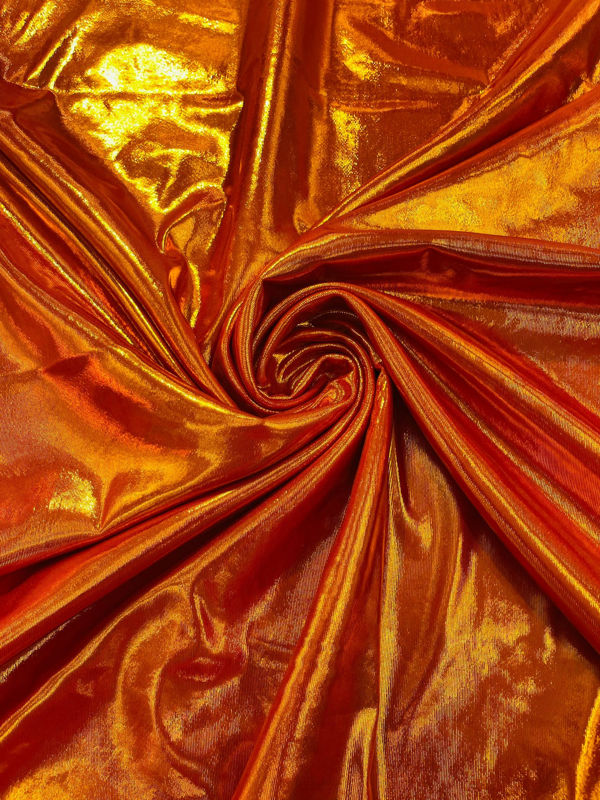Metallic Spandex Foil Lame Fabric - Metallic Foil, 58/60" Width, 165 GSM, 0.45 MM, 25% Vertical Stretch, 10% Horizontal Stretch (1 Yard)