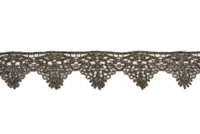 Metallic Scallop Trim Dark Gold