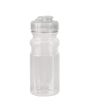 यूएसए निर्मित 20oz पारदर्शी स्पोर्ट वाटर बॉटल (स्नैप कैप के साथ)