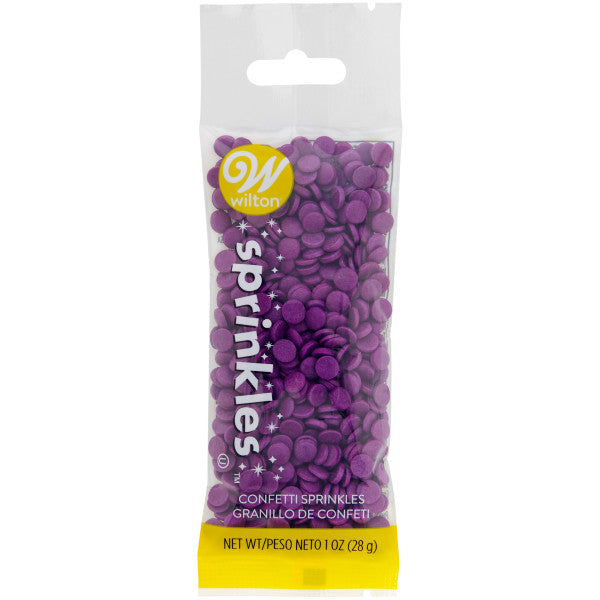 Wilton Purple Confetti Sprinkles – 1 oz.