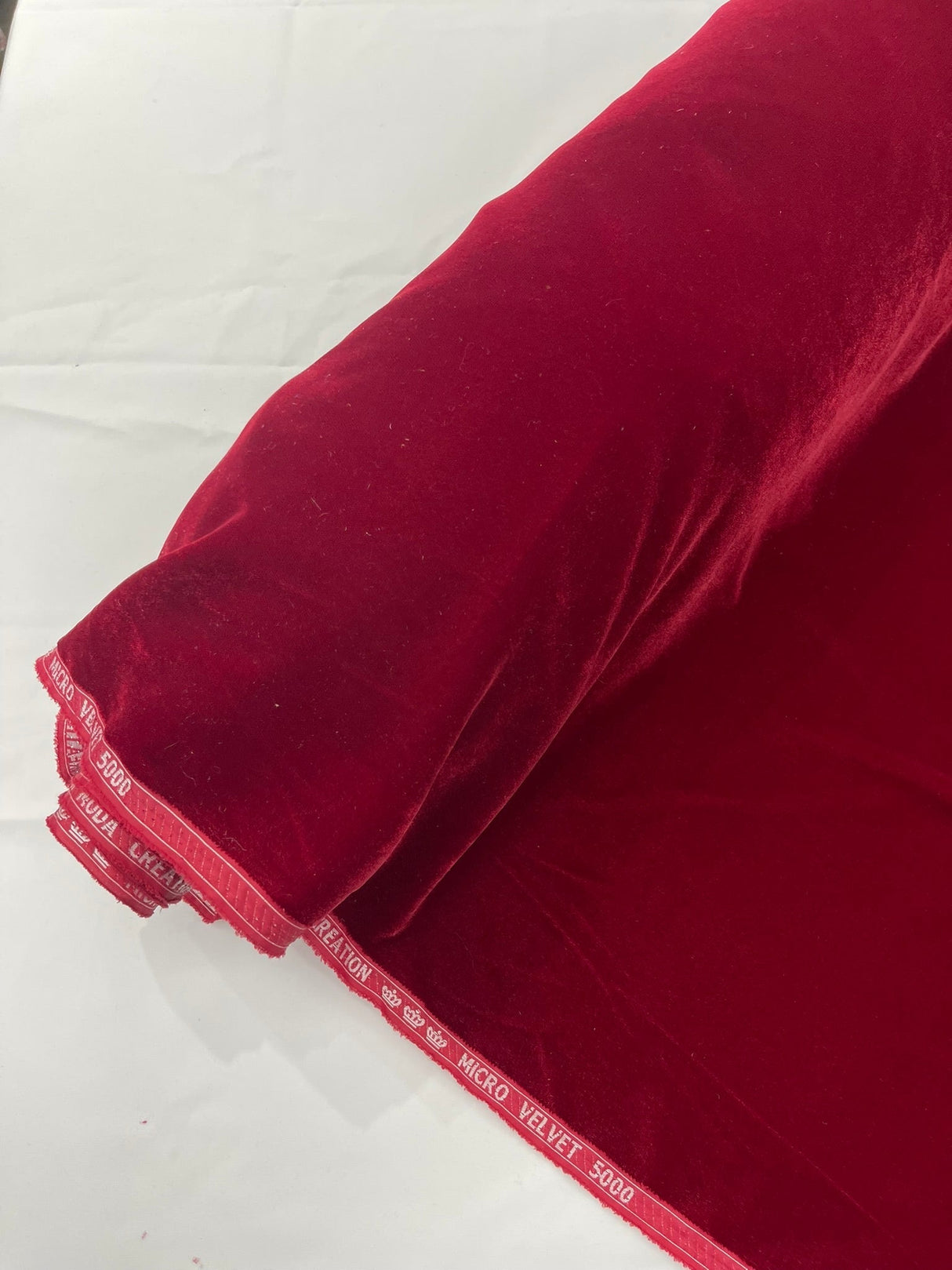 Micro Velvet Polyester Fabric - Solid, 45" Width (1 Yard)