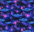 Swim Knit Nylon Spandex Midnight Monstera 4-Way Stretch