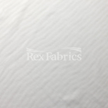 Mighty Mesh Polyester Spandex Fabric - White Solid, 58/60" Width (1 Yard)
