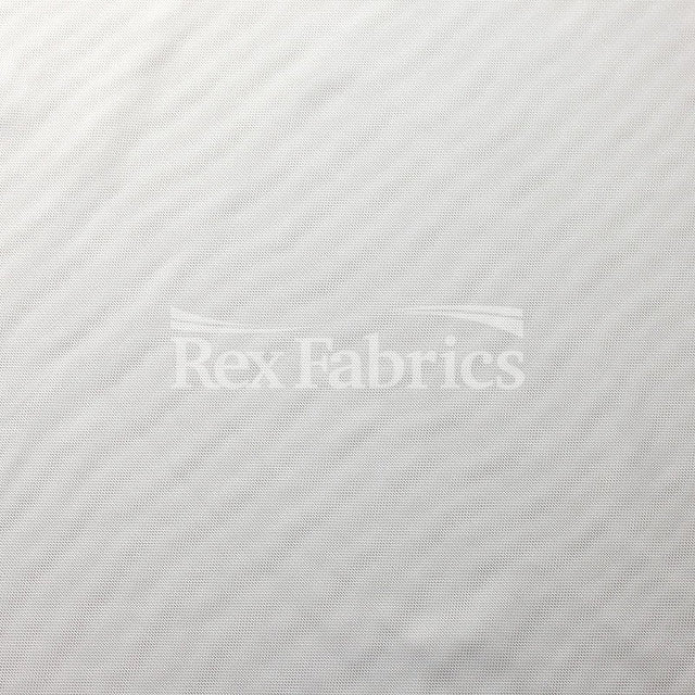 Mighty Mesh Polyester Spandex Fabric - White Solid, 58/60" Width (1 Yard)