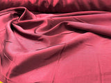 Mikado Taffeta Stretch Taffeta Fabric - Black, Burgundy, Royal Blue, White, 58" Width (1 Yard)