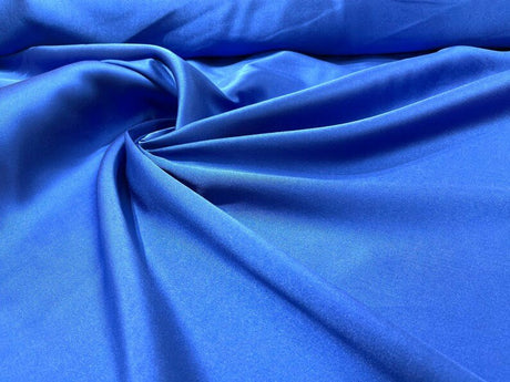 Mikado Taffeta Stretch Taffeta Fabric - Black, Burgundy, Royal Blue, White, 58" Width (1 Yard)