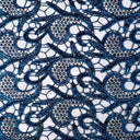 Foiled Lace Paisley in Fuchsia, Royal, Silver