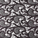 Milania Foiled Lace Polyester Fabric - Paisley Design, 45" Width (1 Yard)