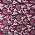 Milania Foiled Lace Polyester Fabric - Foiled Paisley, 45" Width, 270 Gsm (1 Yard)