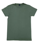 Lucky Friends 1001 100% Cotton Fabric - Military Green, Round Neck T-Shirt, 4.2 Oz, Tubular, 30 Single (1 Piece)