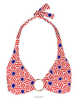 Swim Knit Poly Spandex Americana Stars and Stripes