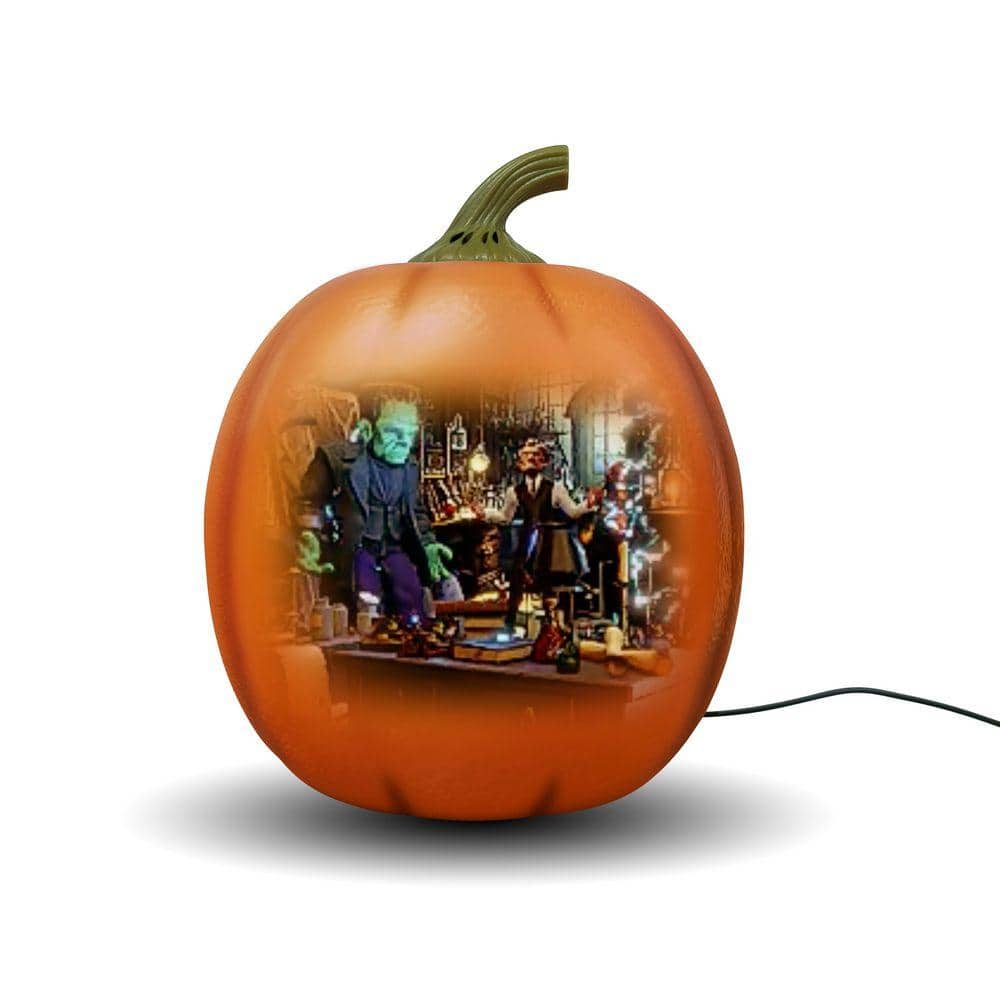 Jabberin’ Jack 12 in. Animated Pumpkin Halloween Decor