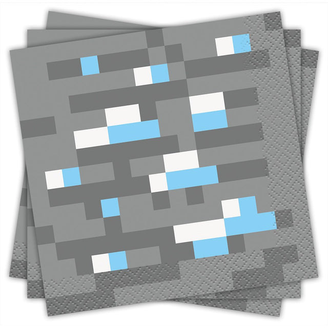 Minecraft Beverage Napkins 16 Pack