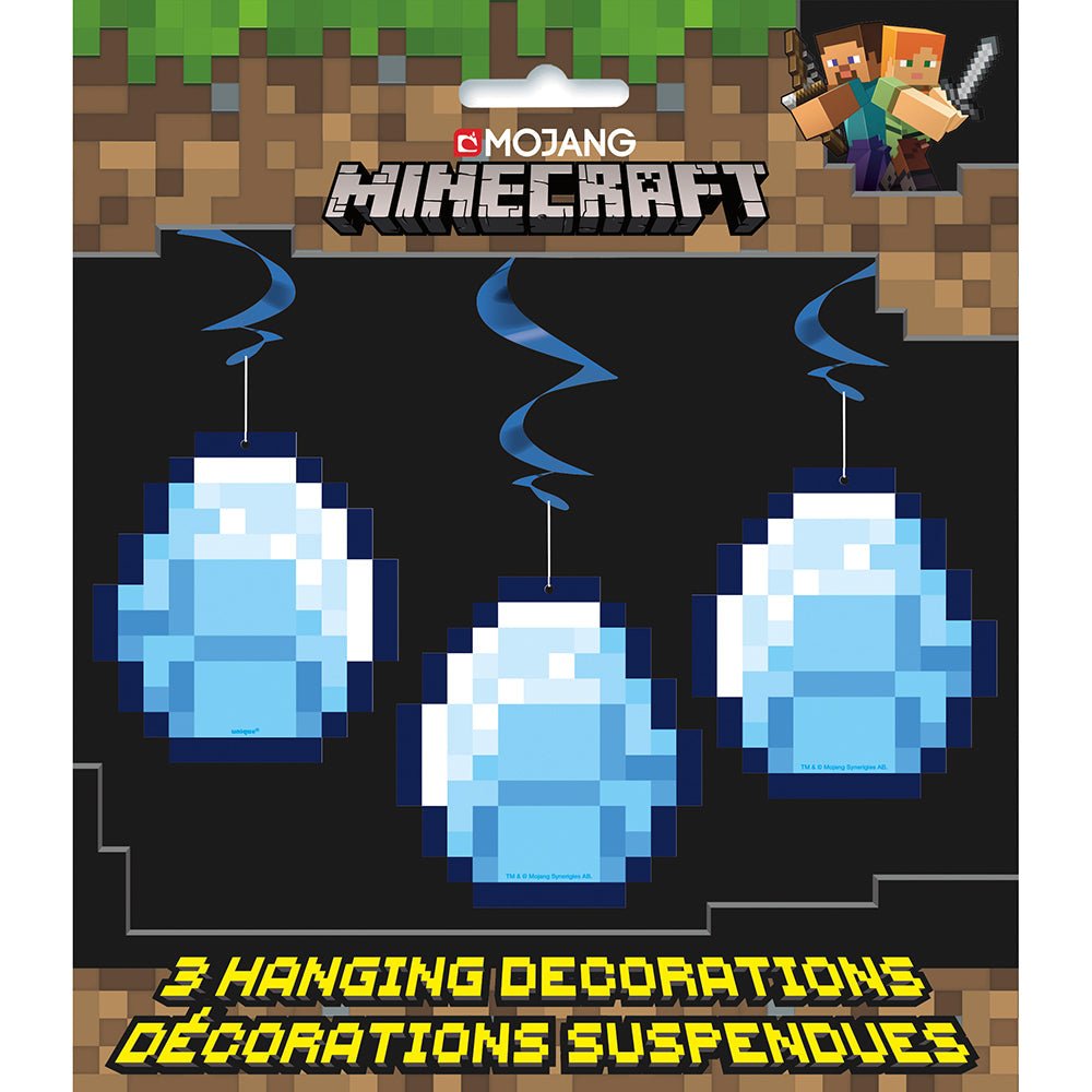 Minecraft Hanging Swirls 3 Pack