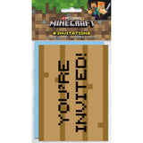 Minecraft Invitations 8 Pack