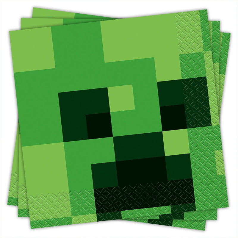 Minecraft Luncheon Napkins 16 Pack