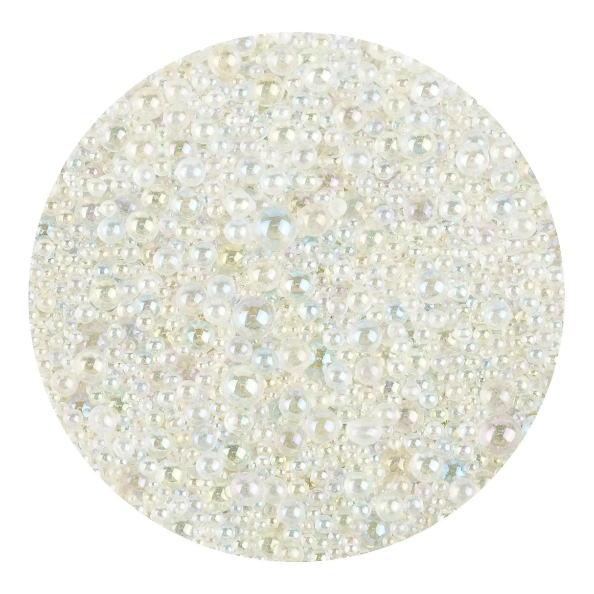 Mini Bubble Beads Glass - Clear (3.5 oz Bag)