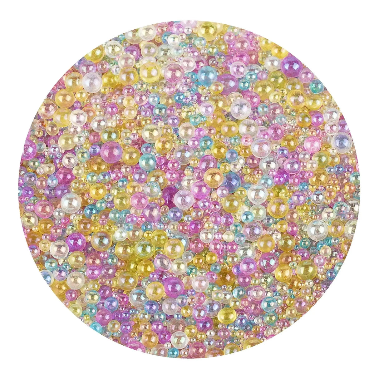 Mini Bubble Beads Glass - Pastel Opal (3.5 oz Bag)