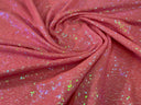Mini Sequin Polyester Fabric - Iridescent Sequin Mesh, 52" Width (1 Yard)