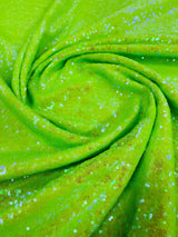 Mini Sequin Polyester Fabric - Iridescent Sequin Mesh, 52" Width (1 Yard)
